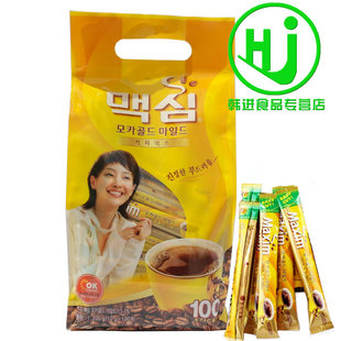  韩国咖啡 麦可馨摩卡咖啡 maxim麦馨摩卡咖啡 1.2kg (1.2g*100条)