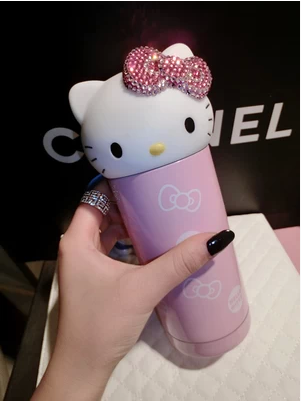 凯蒂猫保温杯 贴钻水杯 女生随手学生杯 情侣可爱创意家居礼品在类目 餐饮具, 杯子/水杯/水壶, 保温杯中 - 来自Buy2taobao.com提供专业的淘宝代购服务