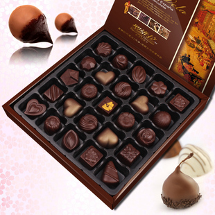  SanVela/圣维拉 25粒创意礼盒 diy手工黑巧克力礼盒