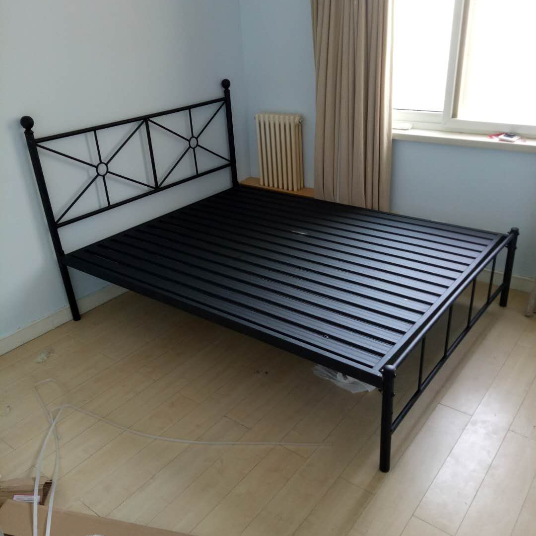 Nordic modern Simplicity Tieyi bed adult 1.2/1.5 Single 1.8 Double bed princess Steel bedin the Residential furniture , Beds , Iron/Steel wooden bed category - from Buy2taobao.com to provide professional Taobao agent buy service