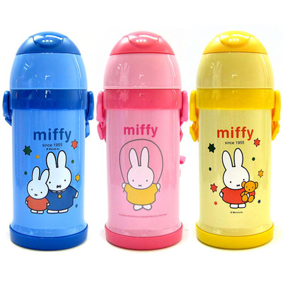 米菲保温杯正品儿童不锈钢吸管水杯宝宝保温杯