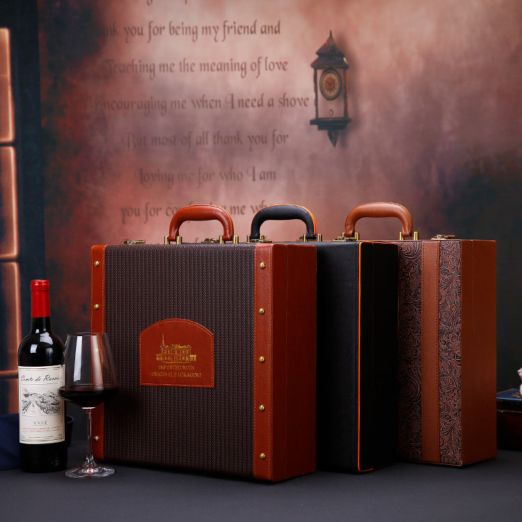 Wine Box Wine box gift Packaging box Wine Box Four leather boxes Two wine boxesin the Tableware , Flagon/Wineglass/Wine , Wine category - from Buy2taobao.com to provide professional Taobao agent buy service