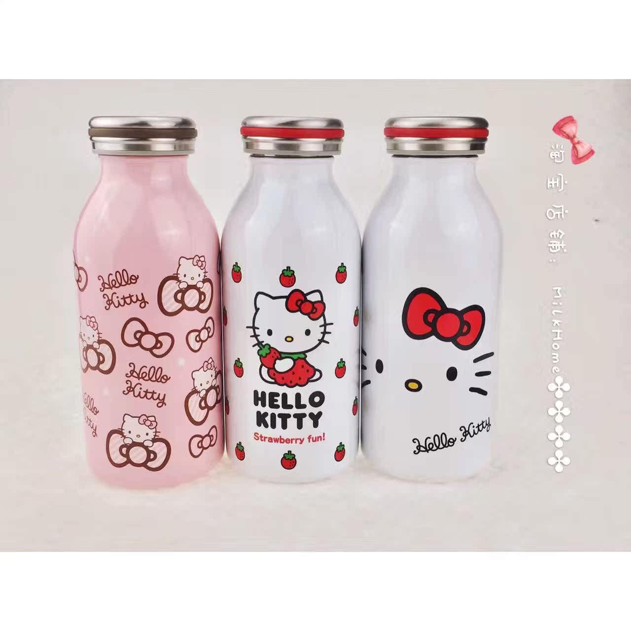 现货 MOSH合作Hello Kitty限定不锈钢保温保冷杯牛奶杯 MilkHome|ruв категории посуда, кубок/кубок/чайник, термос - от Buy2taobao.com для оказания профессиональной услуги покупки агента Taobao
