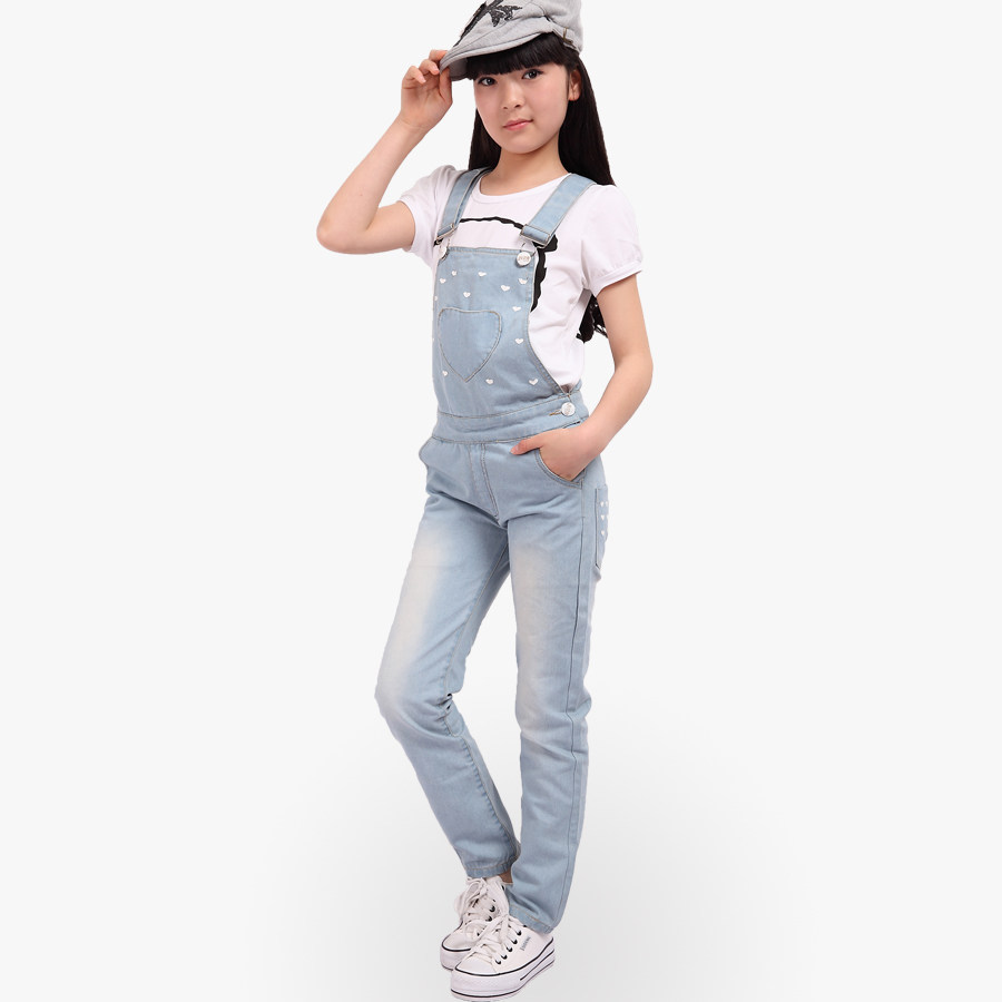 女童装夏装大童女装女孩大童<em>12岁女童牛仔</em>背
