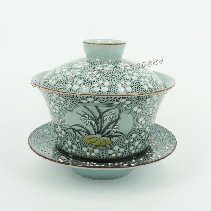 陶瓷梅花大号盖碗功夫茶具大盖碗个人品茶盖杯|msdalam kategori pinggan mangkuk, set teh, mangkuk sup - dari Buy2taobao.com untuk memberikan perkhidmatan ejen Taobao profesional membeli