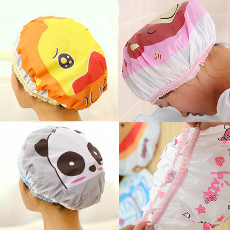 lovely Cartoon environmental protection waterproof Shower cap adult Female models Mu Tong take a shower Blow foam Meng Department the republic of koreain the Family/Personal Cleaning Tools , Personal care cleaning appliances , Shower cap category - from Buy2taobao.com to provide professional Taobao agent buy service