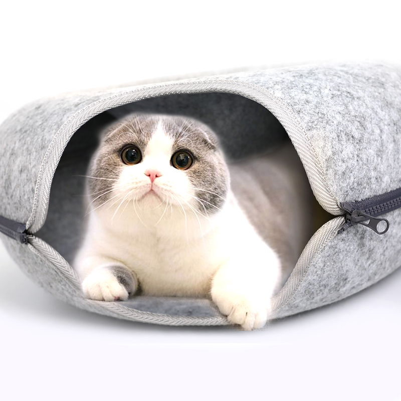 夏季半封闭式隧道可拆洗猫窝四季通用网红毛毡窝猫屋猫舍包邮在类目 宠物/宠物食品及用品, 猫/狗日用品, 窝/屋/帐篷中 - 来自Buy2taobao.com提供专业的淘宝代购服务