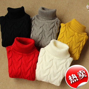 搜索返利 - 2013童装男童<em>女童</em>高领<em>厚</em>毛衣打底