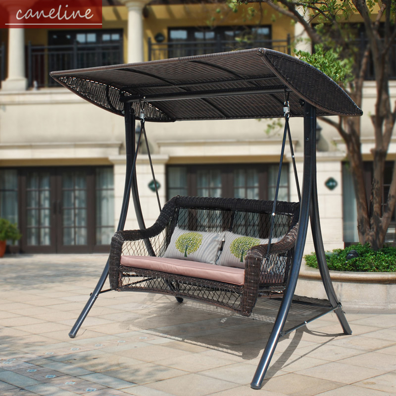 caneline outdoors furniture Rattan Swing outdoor Garden courtyard balcony Double Swing hanging chair Rocking chairin the Residential furniture , Outdoor/Patio furniture , Outdoor Swing category - from Buy2taobao.com to provide professional Taobao agent buy service