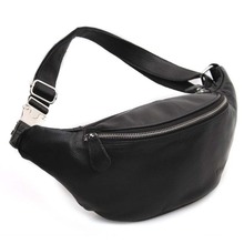 Influx of Korean men cow leather small chest pockets outdoor leisure female bag shoulder bag man bag 3036 influx