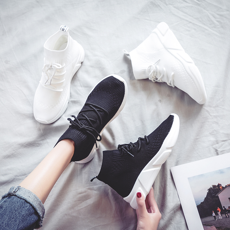 Socks, shoes, girls 2019 new pattern Spring leisure time High shoes Trendy shoes motion Gobon lady ins Daddy's shoesin the Women's Shoes, High shoes category - from Buy2taobao.com to provide professional Taobao agent buy service
