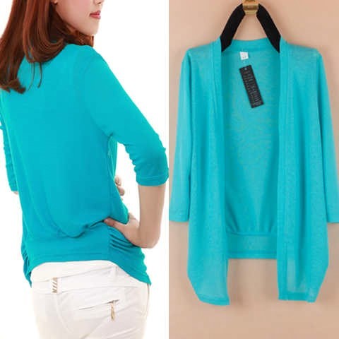 Spring and summer Large knitting Cardigan Shawl coat Air-conditioned shirt Sandy beach Sunscreen Shirt outside the ride 17 colour L-5XLin the Women's clothing/Boutique , Sweaters category - from Buy2taobao.com to provide professional Taobao agent buy service
