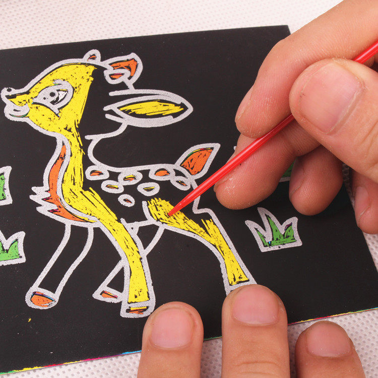 Small scratch paint scratch cards in bulk, 1/Pack--0.5/10 symbols 9.5*13cm