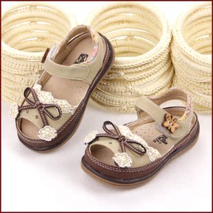 女童凉鞋 韩版新款包头凉鞋 宝宝凉鞋 儿童凉鞋真皮内里夏潮