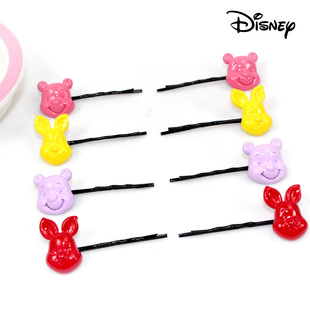 正品迪士尼儿童饰品 宝宝发饰头饰发夹 维尼小熊发卡 女童饰品