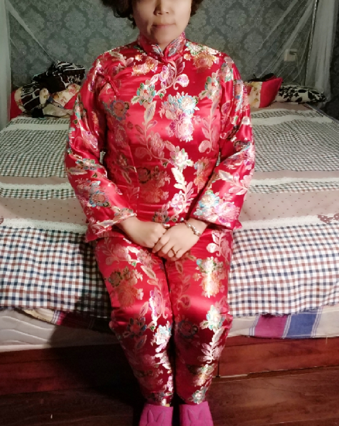 adult manual natural Cotton Satin cotton-padded clothes The bride wedding dress Wedding dressin the Women's clothing/Boutique , Cotton/Padded category - from Buy2taobao.com to provide professional Taobao agent buy service