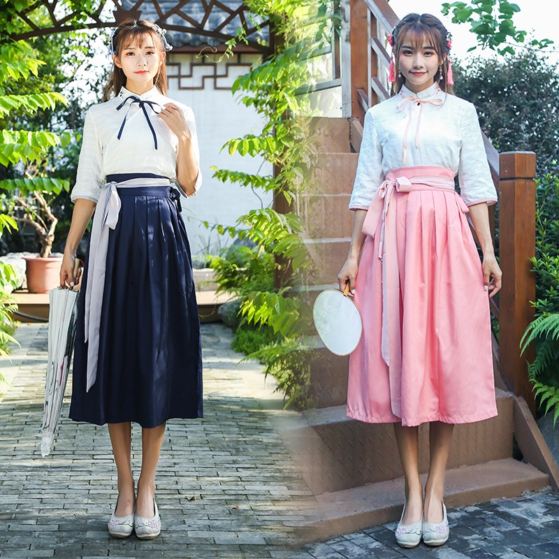 Republic of China Dress literature Improved edition Women's wear student Bridesmaid Dresses Hanfu Graduation photo Long skirts Ruskirtin the Women's clothing/Boutique , Costume/National costume/Stage costumes , National costume/Costumes category - from Buy2taobao.com to provide professional Taobao agent buy service