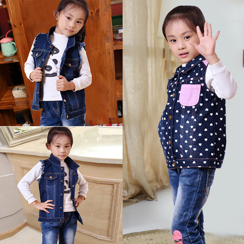 children Cowboy vest men and women Children's clothing 2017 Korean Edition vest coat Boy Baby children baby Versatile Fashionin the Children/Baby/Family fitted , Vest category - from Buy2taobao.com to provide professional Taobao agent buy service