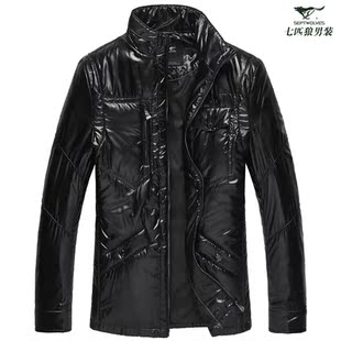 【减后清仓价419】七匹狼男装 正品棉服 轻便 薄棉衣 新雪丽外套