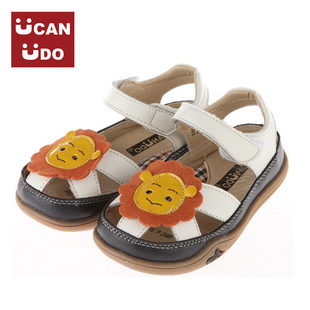  ucanudo镂空小孩包头凉鞋男女童鞋新款儿童宝宝凉鞋UL12015
