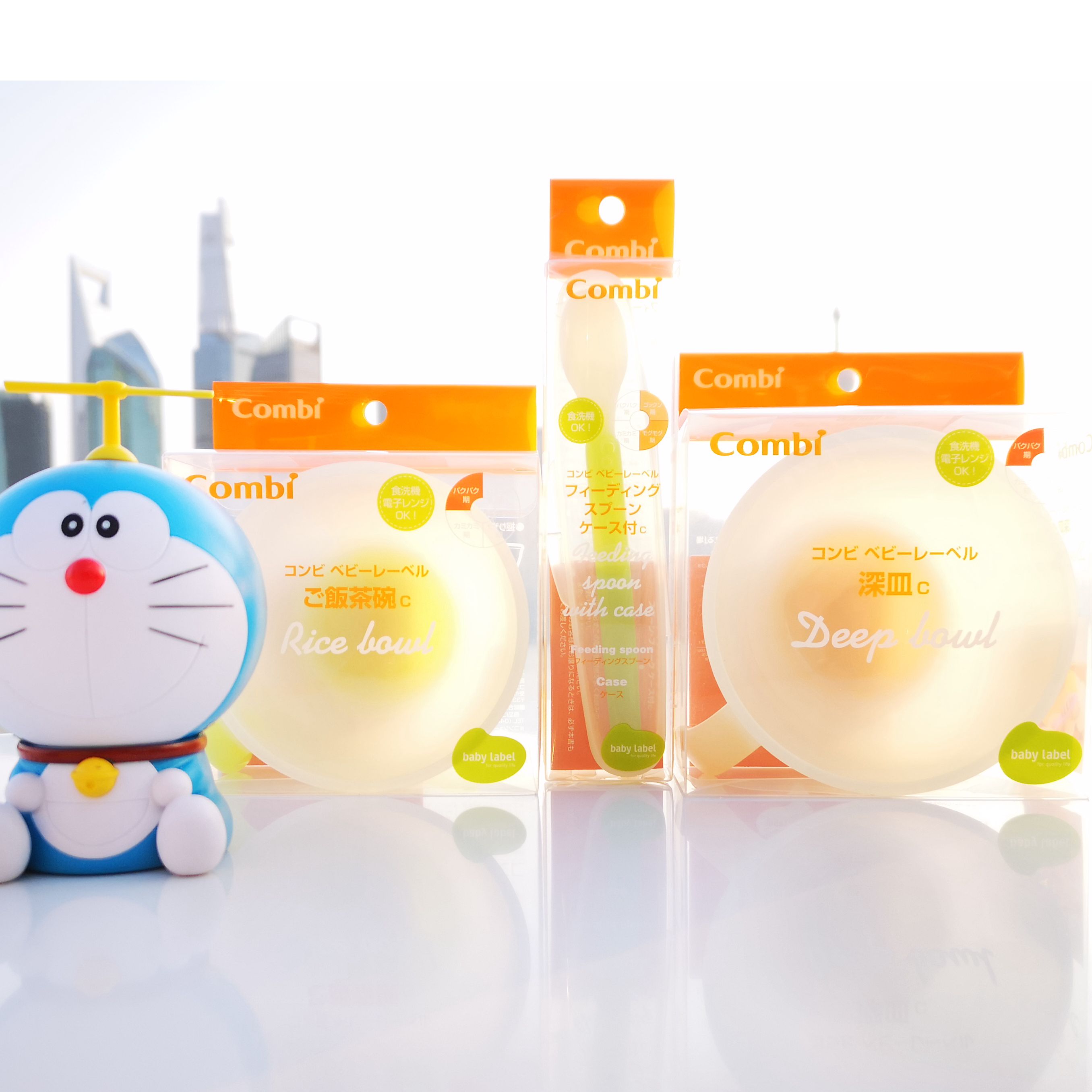 Japan mainland baby Complementary food Training Bowl Baby Bowl non-slip Soft head spoon Attached storage boxin the Diapers/Care/Feeding/Push lathe , Cups/Tableware/Grind/Attachment , Children's tableware category - from Buy2taobao.com to provide professional Taobao agent buy service