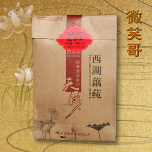  杭州特产 天荷西湖藕莼 红枣味 西湖藕粉 莲藕粉纯藕粉 袋装150g