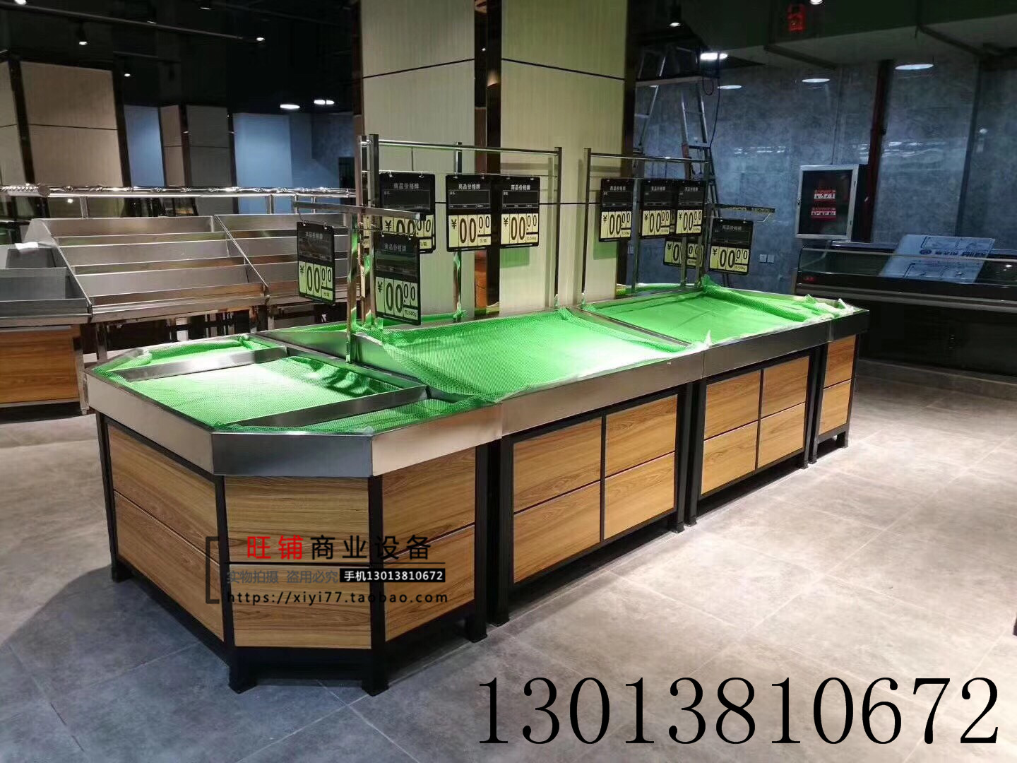 超市蔬菜水果货架钢木货架多功能展示架精品店木质高档果蔬菜架子在类目 商业/办公家具, 货架/展柜, 超市货架中 - 来自Buy2taobao.com提供专业的淘宝代购服务