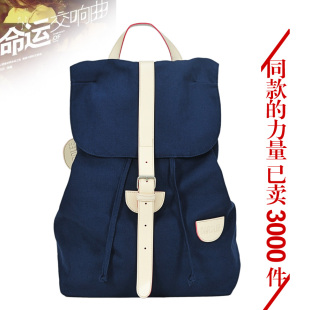  帆布双肩女包包新款韩版潮女学院风书包日系背包多功能电脑包