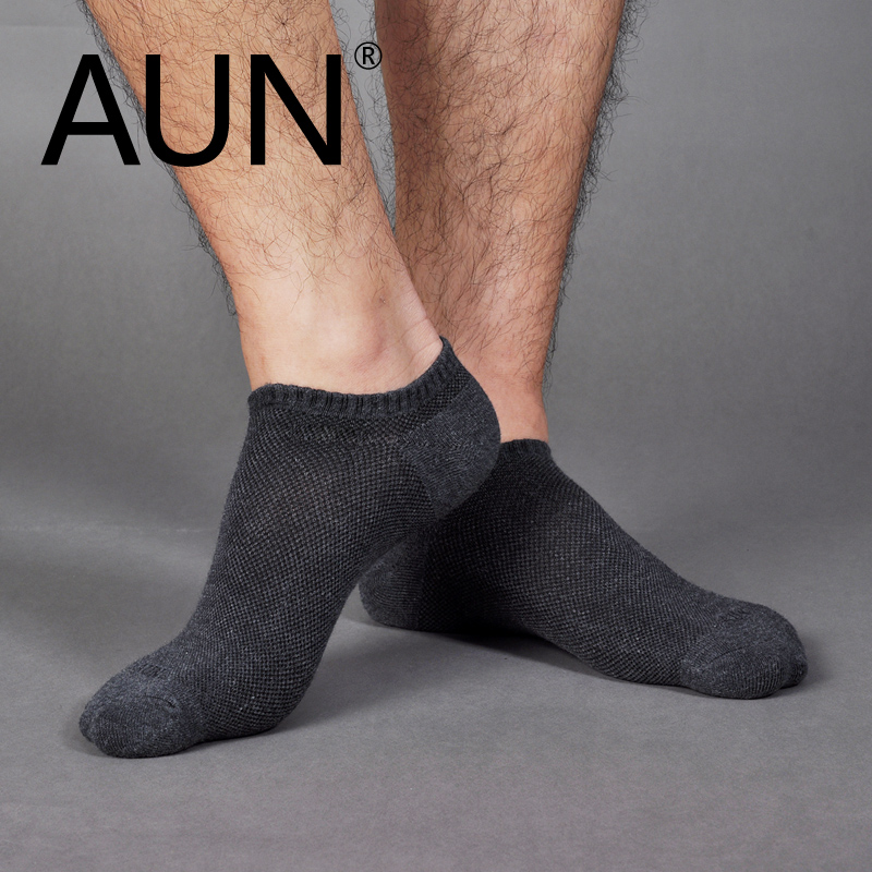 6 pairs installed AUN nano-silver antibacterial deodorant socks men socks boat socks men socks cotton men socks summer thin section socks