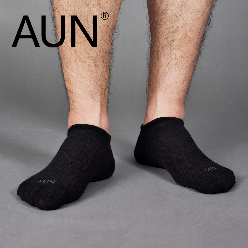 6 pairs installed AUN nano-silver antibacterial deodorant socks men socks boat socks men socks cotton men socks summer thin section socks