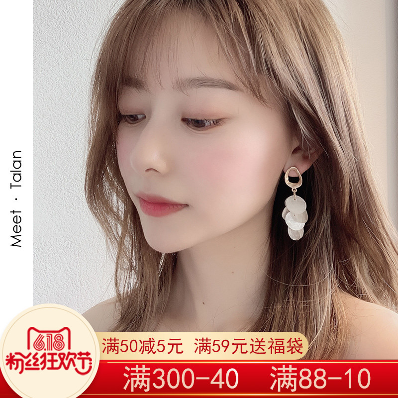 S925银针韩国度假网红超仙气质耳坠小众高级感耳环女耳钉长款耳饰|msdalam kategori Aksesori/Barang Kemas Fesyen, anting-anting, anting-anting - dari Buy2taobao.com untuk memberikan perkhidmatan ejen Taobao profesional membeli