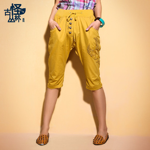  【特卖惠】木果果木 夏季新品 韩版女装 休闲五分中裤子 女