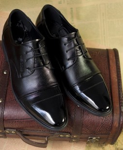  清仓特价亏本处理真皮男鞋商务正装皮鞋头层牛皮尖头系带低帮鞋子