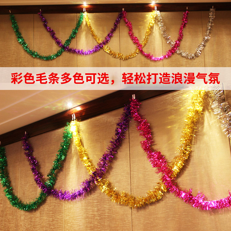 结婚庆用品生日派对房间婚房墙场景布置拉花彩条婚礼庆典装饰毛条|msdalam kategori bekalan perayaan/hadiah, Baju - dari Buy2taobao.com untuk memberikan perkhidmatan ejen Taobao profesional membeli