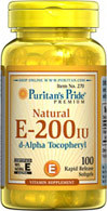  天然维生素E VE puritan's pride 200IU100粒美容抗皱祛斑