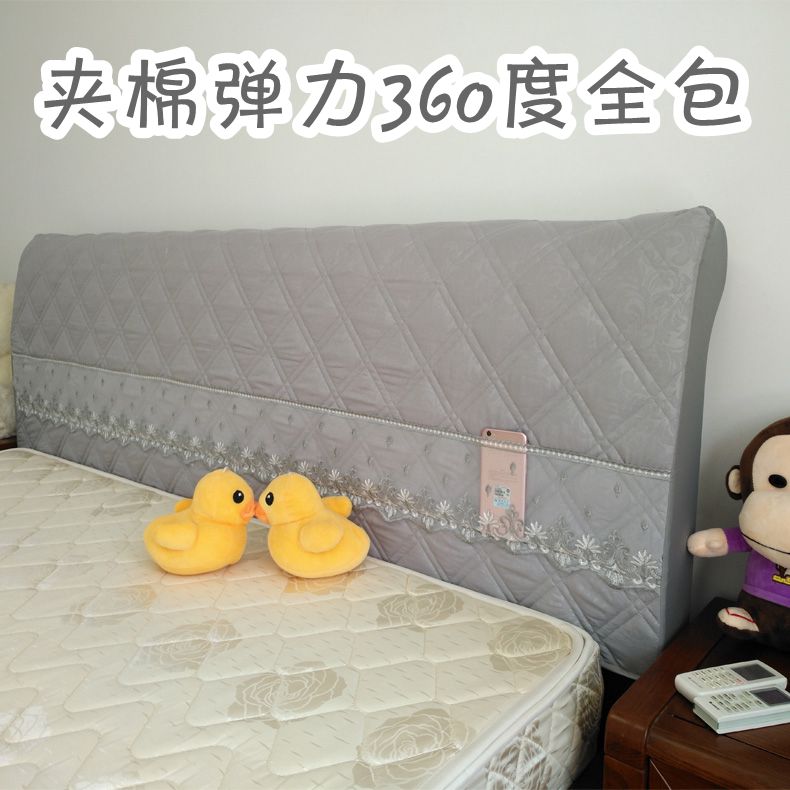纯色夹棉床头罩弹力全包床头套软包皮床加棉靠背罩木床布艺防尘罩在类目 家装主材, 背景墙软包/床头套/工艺软包, 床头套中 - 来自Buy2taobao.com提供专业的淘宝代购服务