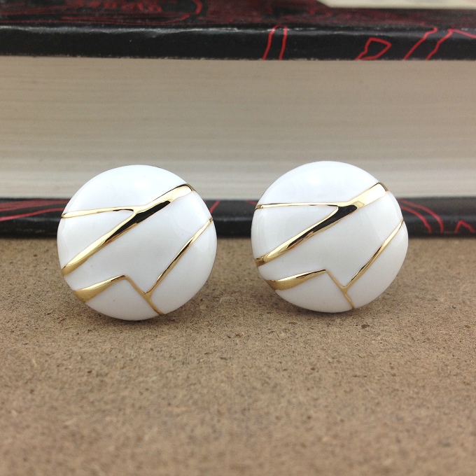 【多图】白色圆形耳钉 - 白色圆形耳钉品牌|价格