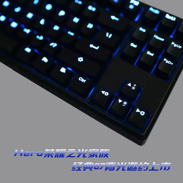 Total-87 Hero Kay four-generation no rush mechanical keyboard mixed light elite limited edition Black Green Black shaft