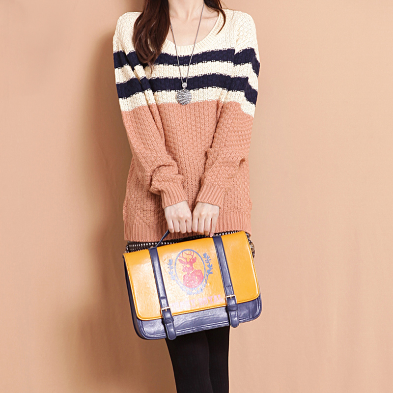 新款女装 学院风条纹...