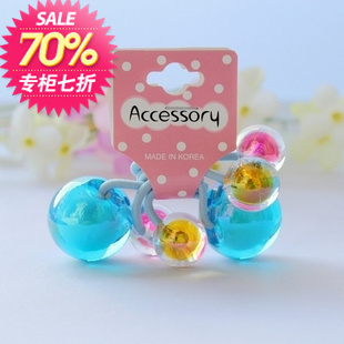  韩国进口正品发饰 光面球发绳 婴儿童宝宝发饰品头绳皮筋发圈