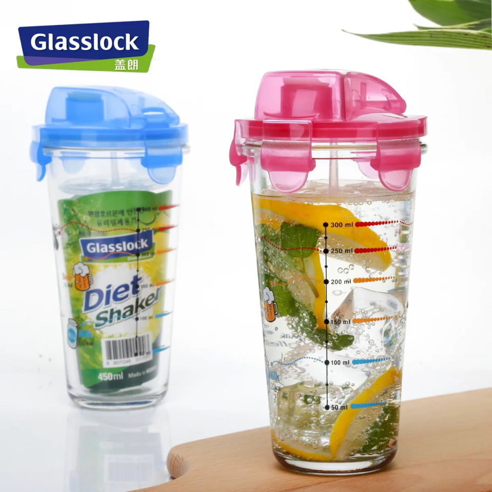 Glasslock进口卡通刻度玻璃水杯 创意学生便携随手杯牛奶杯玻璃杯在类目 餐饮具, 杯子/水杯/水壶, 玻璃杯中 - 来自Buy2taobao.com提供专业的淘宝代购服务