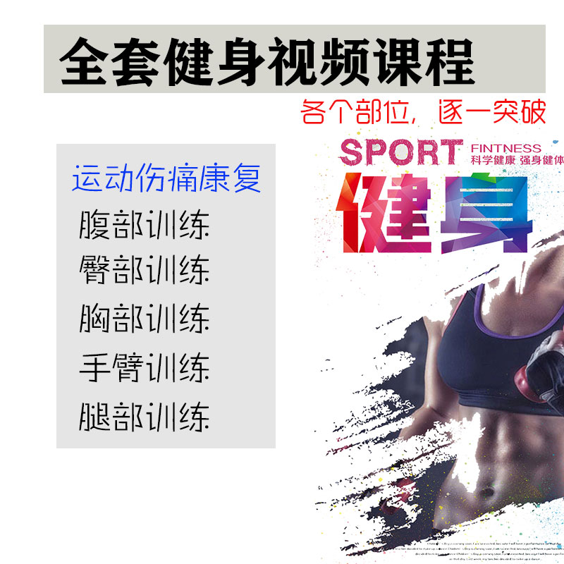 full set Bodybuilding video course teaching data Increase muscle Fat Reduction Gym Private education Zero Foundation system Physical exercise 38Gin the Business affairs/Design Services, Design Services, Design Material/Source Files category - from Buy2taobao.com to provide professional Taobao agent buy service