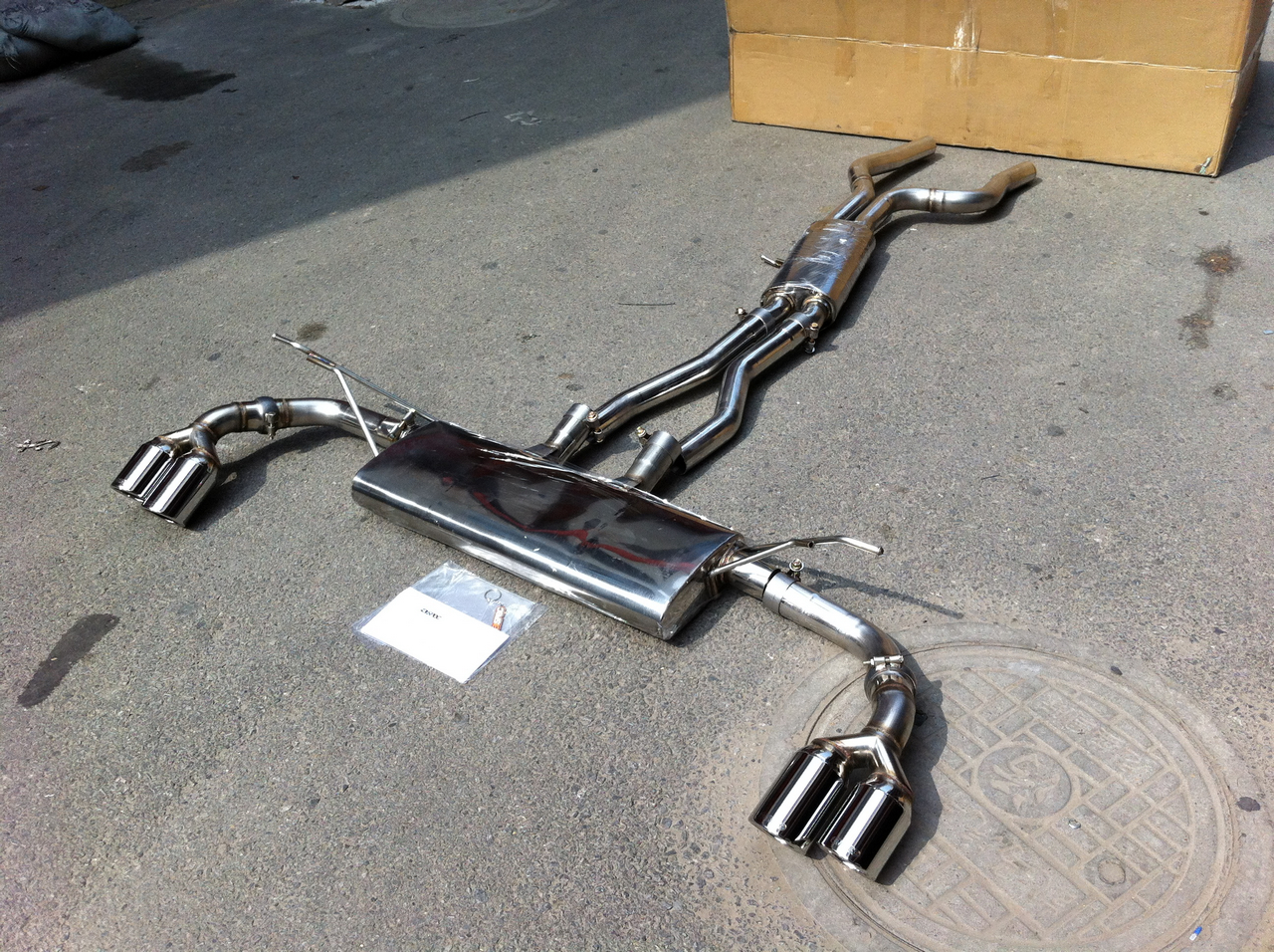 卡宴3.0T 3.6改装排气管 aspec保时捷卡宴3.6