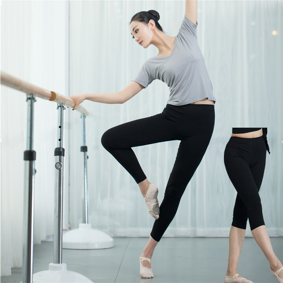 Dance pants black Nine points trousers Seventh Modern Dance Ballet Body train Tight fitting Elastic force Practice trousersin the Sports/Yoga/Fitness/Fans supplies , Dance/Aerobics/Gymnastics , Aerobics , Aerobics Bottoms category - from Buy2taobao.com to provide professional Taobao agent buy service