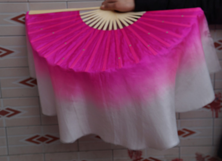 Authenticity Silk fan Two-sided Gradient color Xiuse Dance fan lengthen Yangge Dance dance Fan perform Fanin the Sports/Yoga/Fitness/Fans supplies , Dance/Aerobics/Gymnastics , More kinds of dance , More Dance Accessories category - from Buy2taobao.com to provide professional Taobao agent buy service