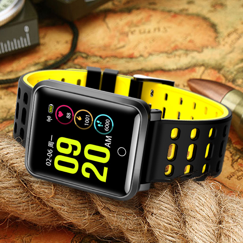 Cool intelligence watch Youth Monitor Heart Rate Blood pressure run motion millet oppo Huawei Bracelet Pedometerin the Smart devices , Smart bracelet category - from Buy2taobao.com to provide professional Taobao agent buy service