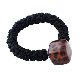 亚克力豹纹方块发圈...