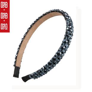  【一淘专享价】韩版包邮发饰品宽边发箍 韩国水钻头饰小发卡头箍