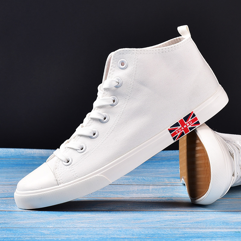 19 new pattern Spring Retro shoes ventilation Gaobang leisure time Men's Shoes The increase in canvas shoe Gym shoes Solid skate shoesin the Men's Shoes, High shoes category - from Buy2taobao.com to provide professional Taobao agent buy service