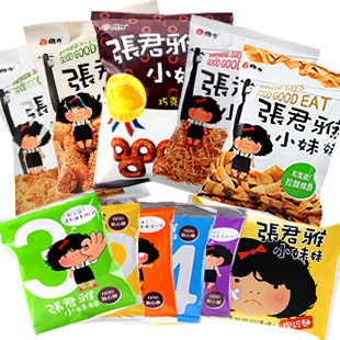  包邮 台湾特产进口零食品 张君雅小妹妹系列7口味11包 甜甜圈特价
